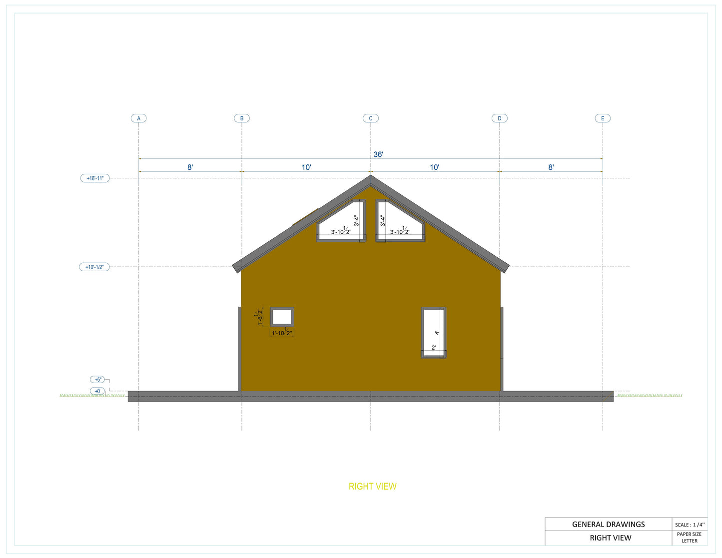 20x40 Barndominium Cabin House Plan