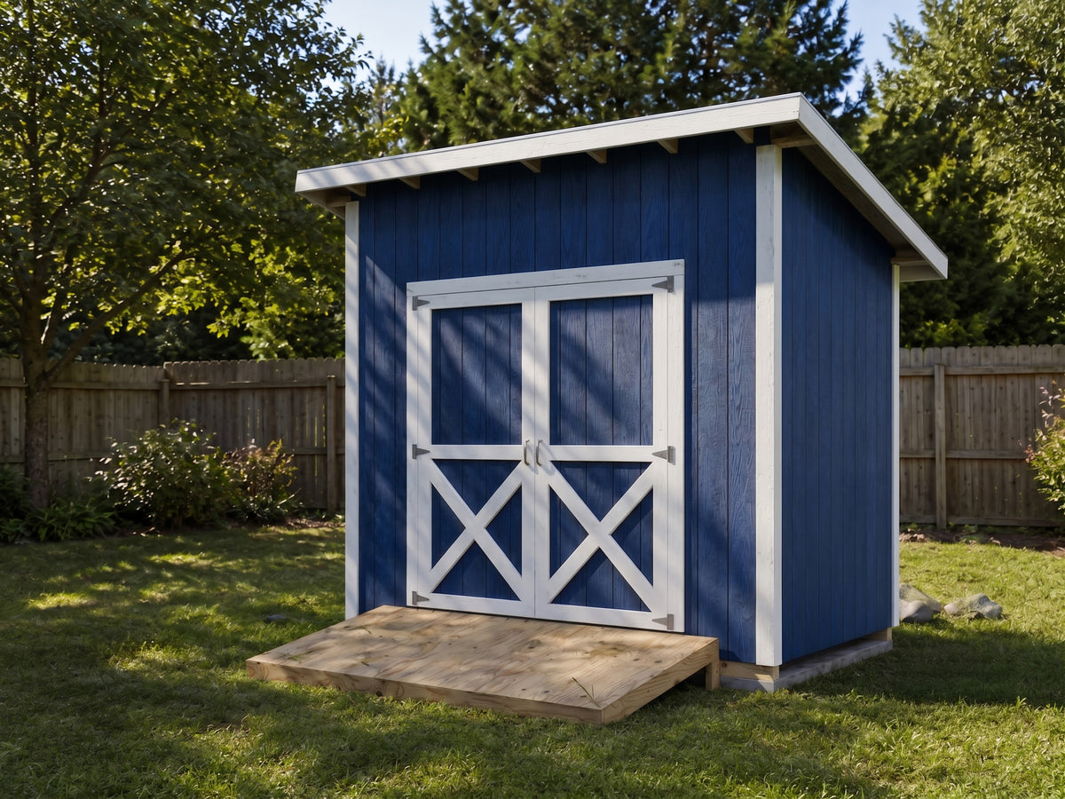 6x10 Lean-To Storage Shed Plans | Backyard Tool Hideaway