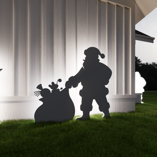 Standing Santa Claus Decor / 5ft Santa With Gift Sack (PDF)