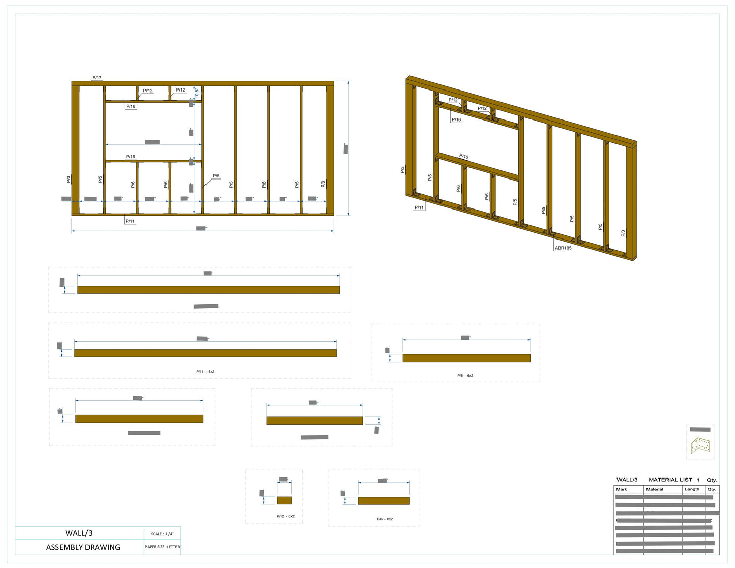 Tiny House Plan, 12x24 Small Office Plan, Tiny Office Plans, Modern Garden Room, Modular Office DIY Blueprints with & Material List, Vacation Tiny House Plan, Tiny Holiday House, Small Holiday House Plan, Frame House Plan, Child Play House Plan