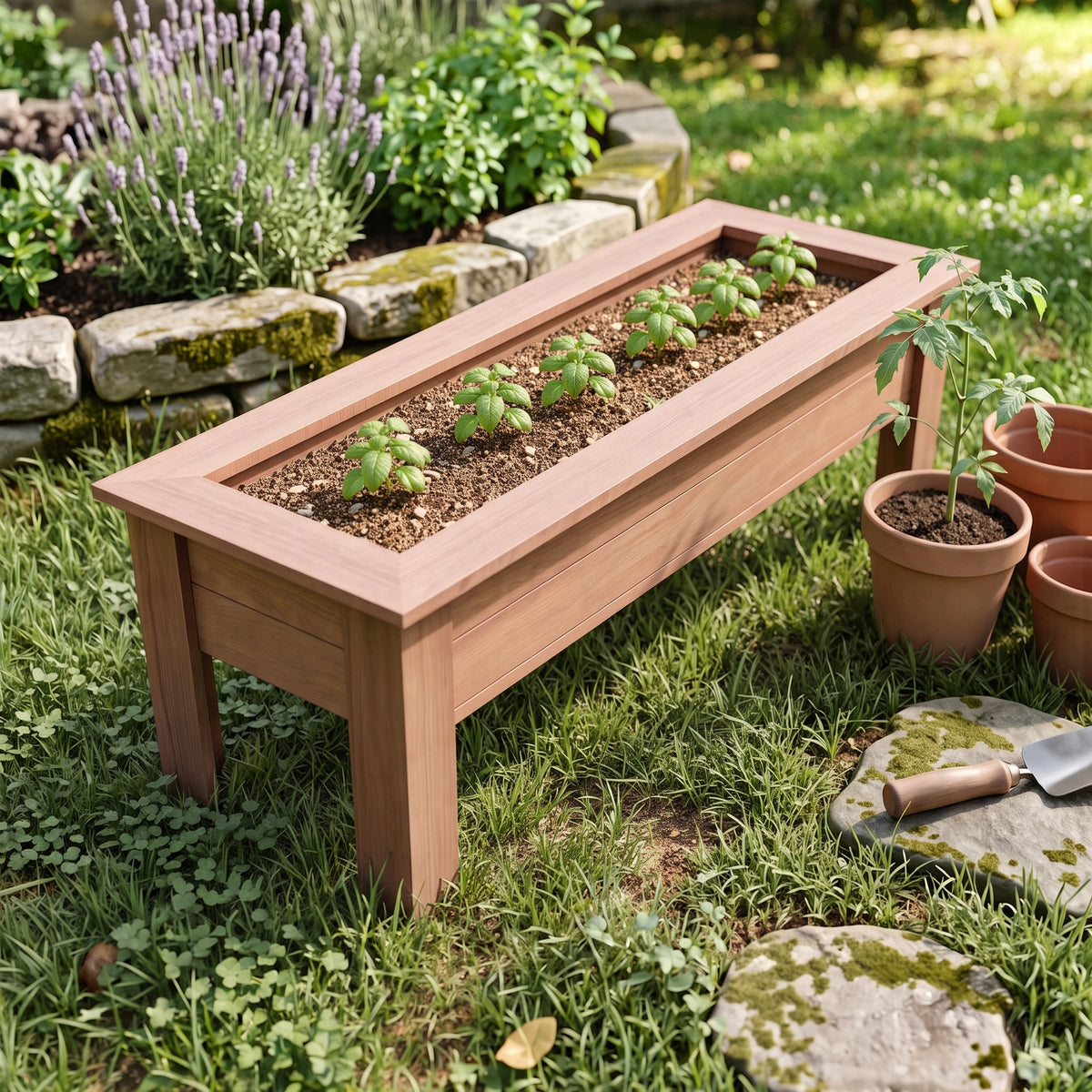 Cedar Planter Box Plans Any Size | DIY Raised Planter Generator | Custom Cut List & Shopping List