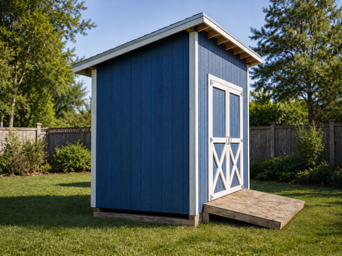 6x10 Lean-To Storage Shed Plans | Backyard Tool Hideaway