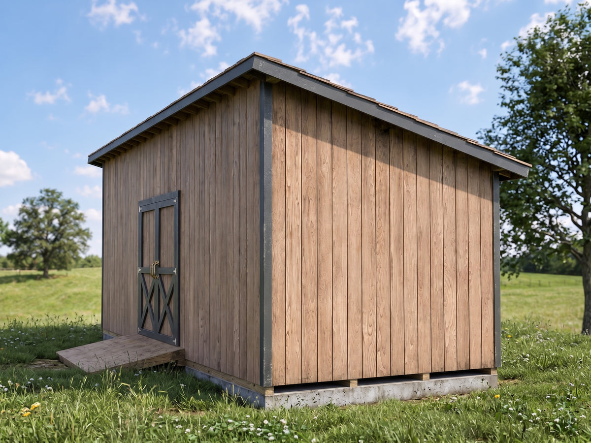 10x24 Lean-To Shed Plans | DIY Backyard Storage Building