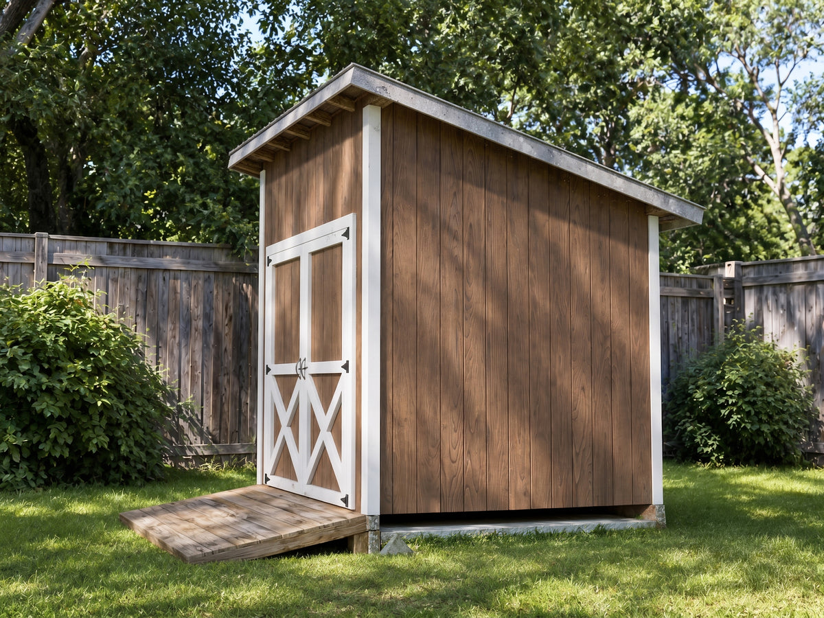 8x8 Lean-To Shed Plans | Backyard Storage Blueprint