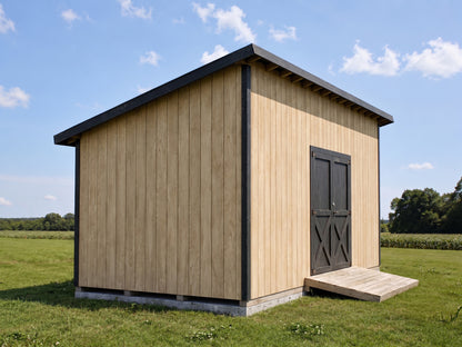10x20 Lean-To Shed Plans | Backyard Storage Building