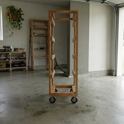 1x4 27 Gallon Tote Storage Rack Build | DIY Rolling Garage Organizer