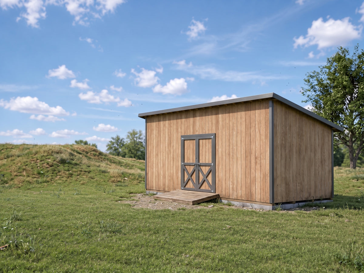 10x24 Lean-To Shed Plans | DIY Backyard Storage Building
