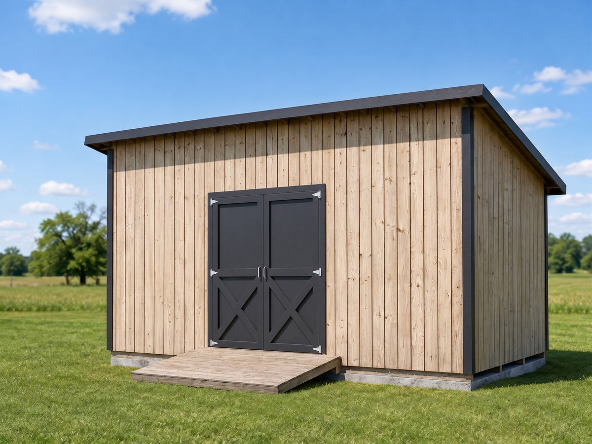 10x20 Lean-To Shed Plans | Backyard Storage Building