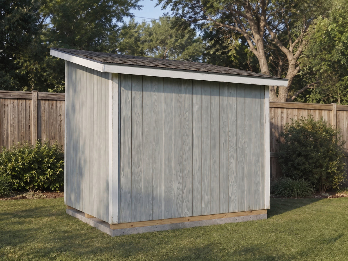 Lean-To Shed Plans | 8x10 DIY Backyard Storage