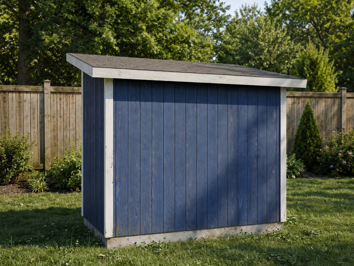 6x10 Lean-To Storage Shed Plans | Backyard Tool Hideaway