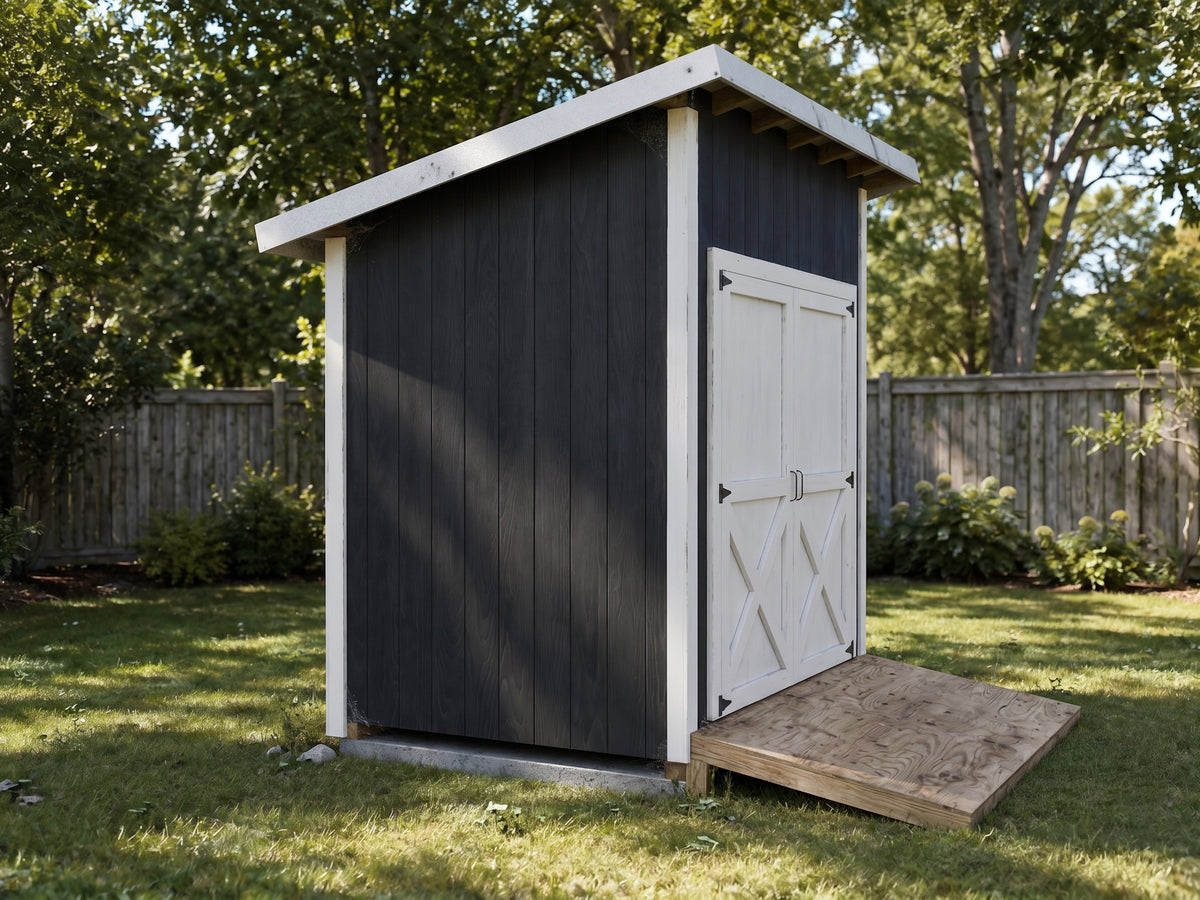 6x8 Lean-To Shed Plans | Compact Backyard Storage Utility Shed