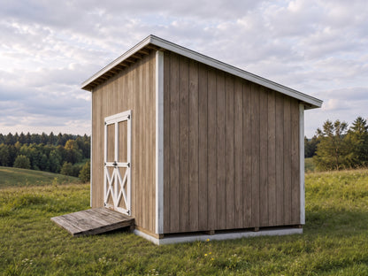 10x16 Lean-To Shed Plans | Sloped Roof Outdoor Storage Building