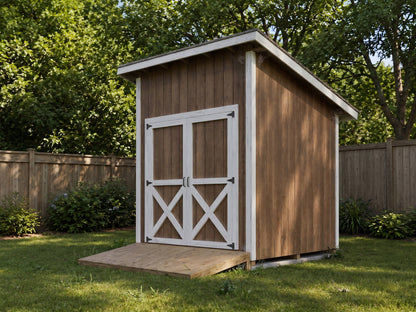 8x8 Lean-To Shed Plans | Backyard Storage Blueprint