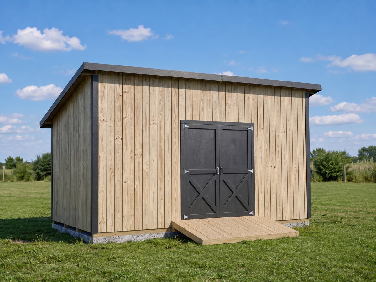 10x20 Lean-To Shed Plans | Backyard Storage Building