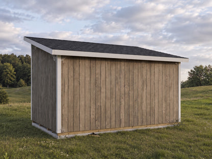 10x16 Lean-To Shed Plans | Sloped Roof Outdoor Storage Building