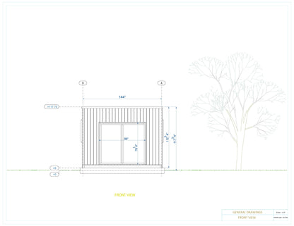 12x16 Tiny Office Plan
