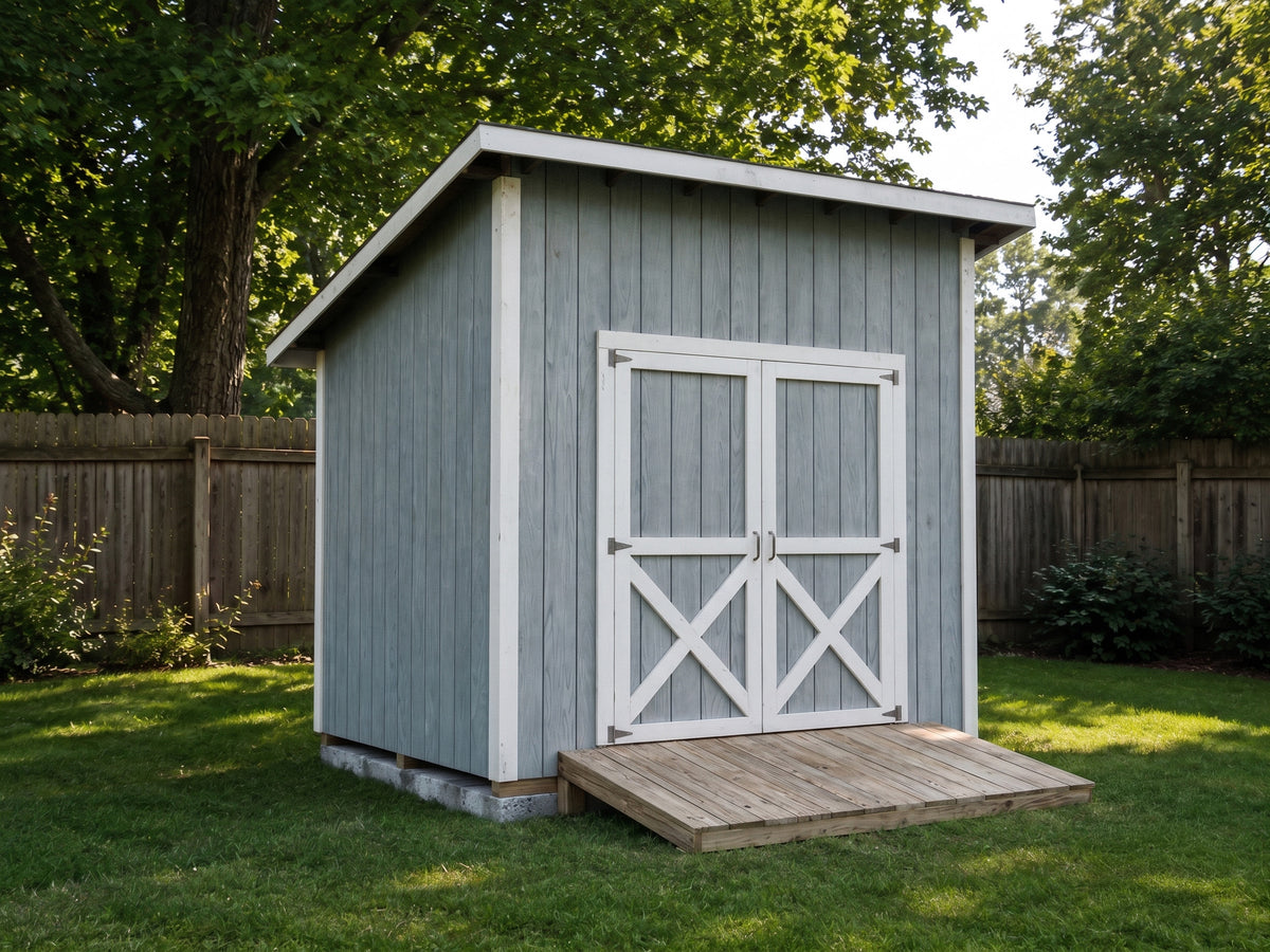 Lean-To Shed Plans | 8x10 DIY Backyard Storage