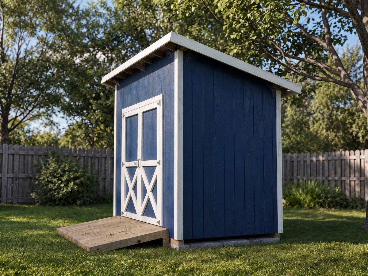 6x10 Lean-To Storage Shed Plans | Backyard Tool Hideaway
