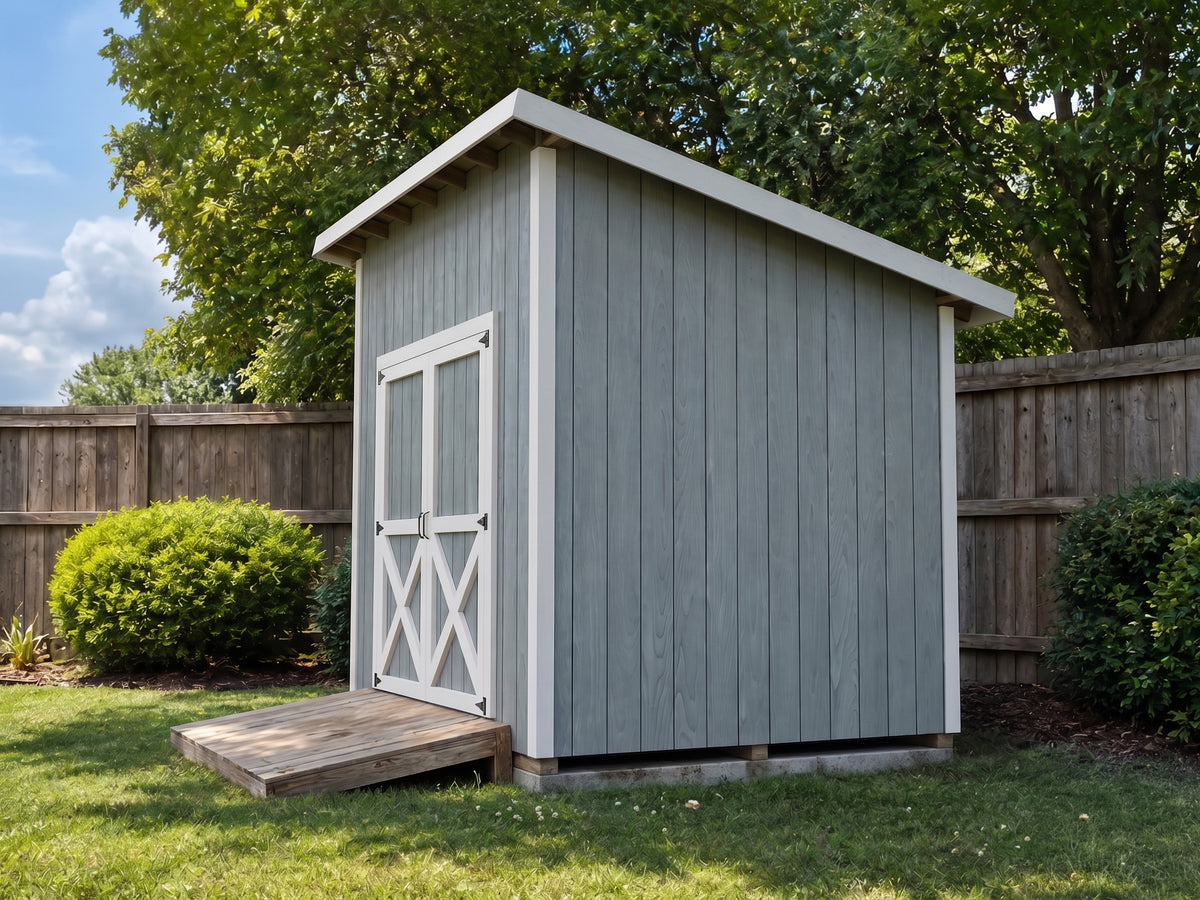 Lean-To Shed Plans | 8x10 DIY Backyard Storage