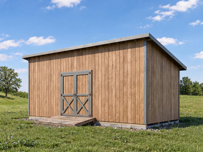 10x24 Lean-To Shed Plans | DIY Backyard Storage Building