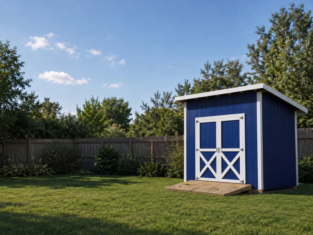 6x10 Lean-To Storage Shed Plans | Backyard Tool Hideaway