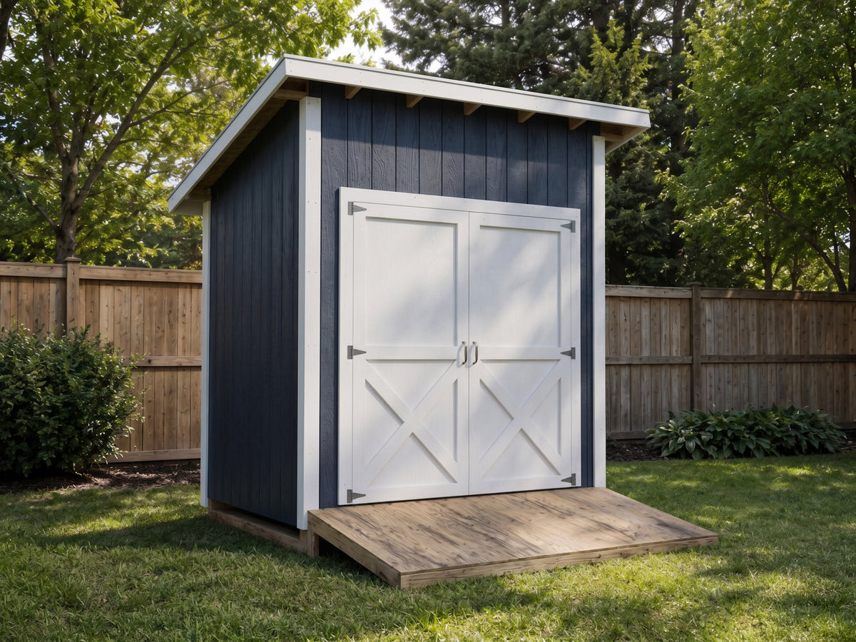 6x8 Lean-To Shed Plans | Compact Backyard Storage Utility Shed