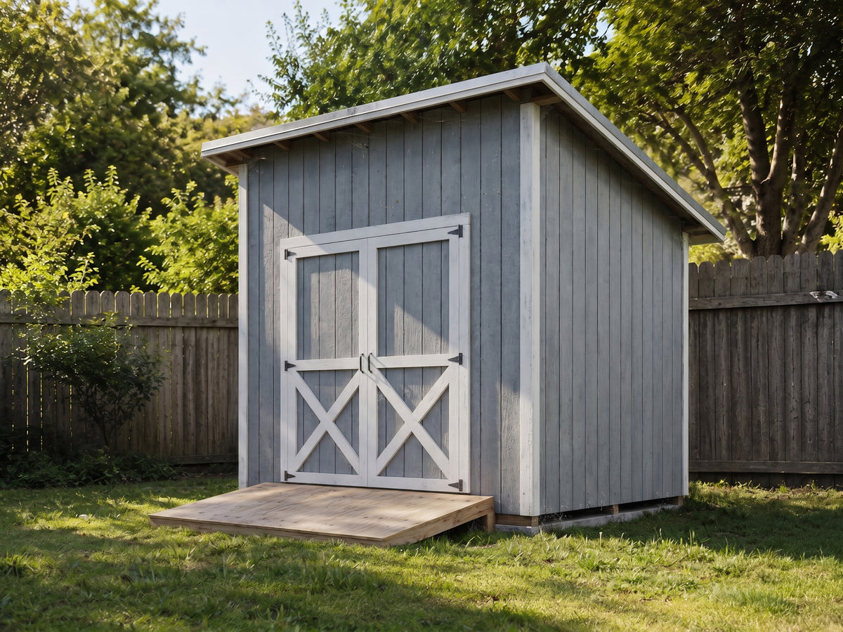 Lean-To Shed Plans | 8x10 DIY Backyard Storage