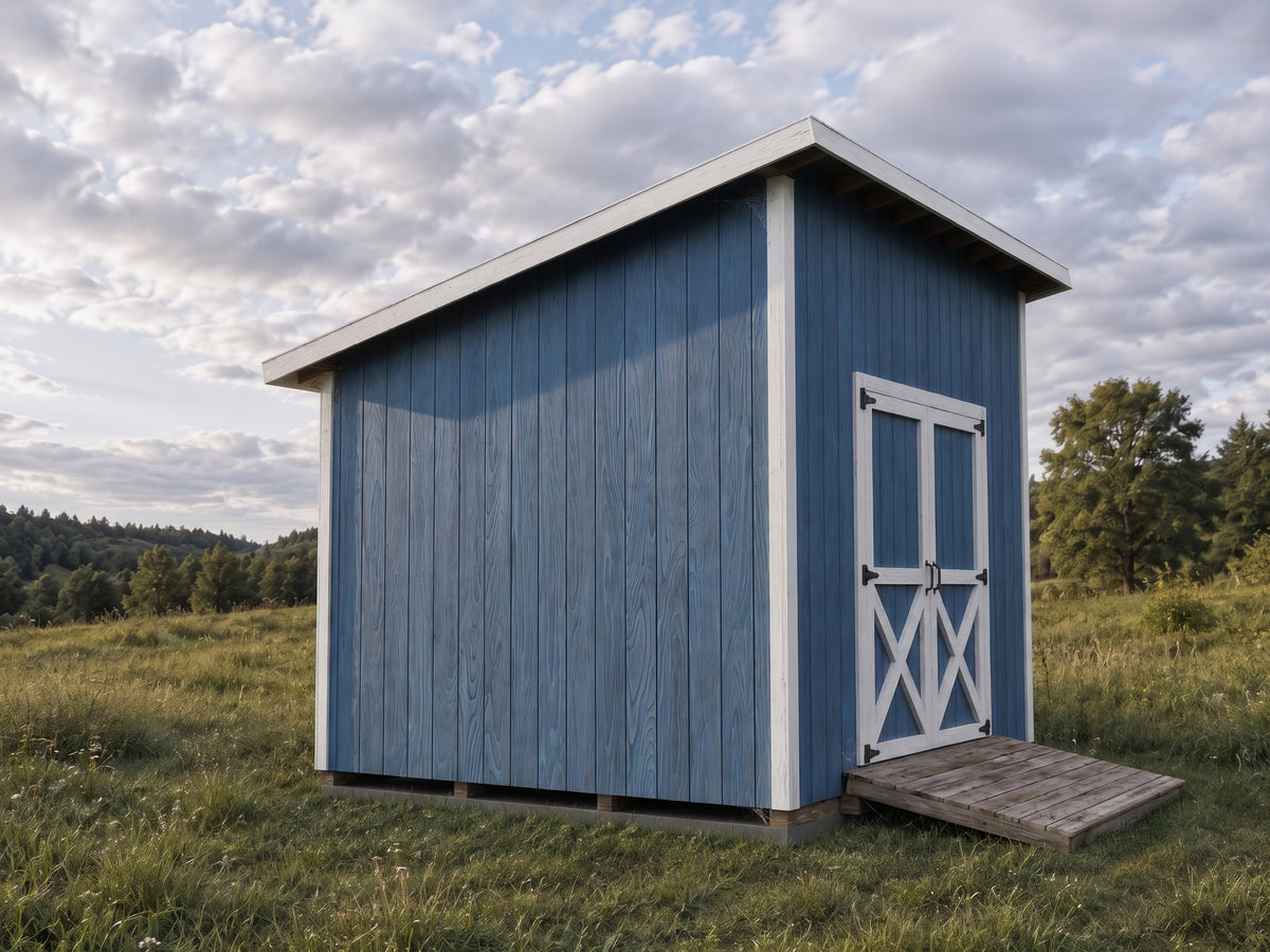 10x12 Lean-To Shed Plans | Backyard Utility Garden Tool Storage