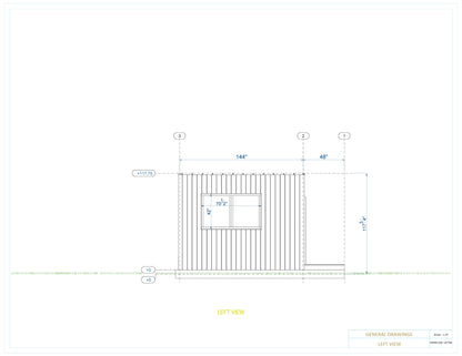 12x12 Small Cabin Plan