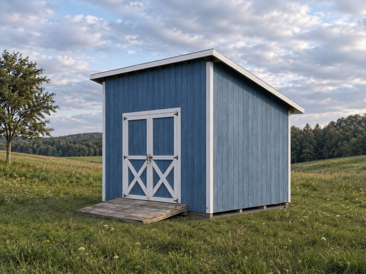 10x12 Lean-To Shed Plans | Backyard Utility Garden Tool Storage