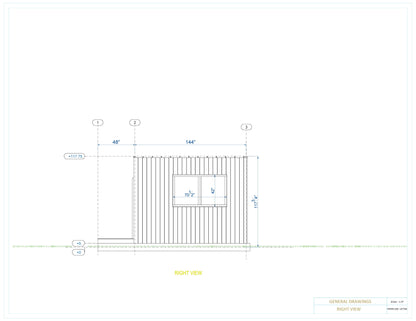 12x12 Small Cabin Plan