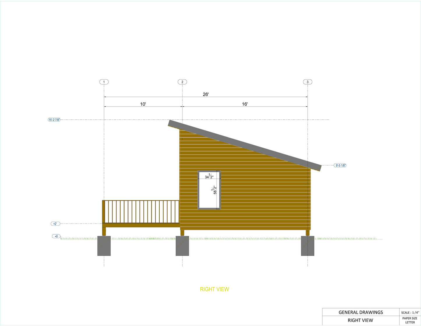 20x16 Cottage House Plan