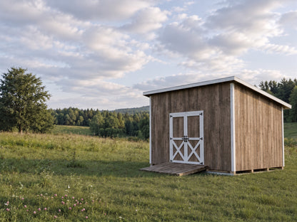 10x16 Lean-To Shed Plans | Sloped Roof Outdoor Storage Building
