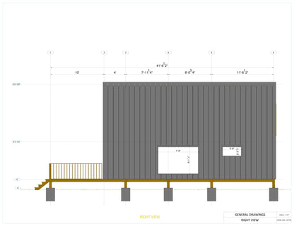 20x28 A Frame Cabin Plan