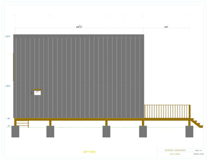 20x24 A Frame Cabin Plan