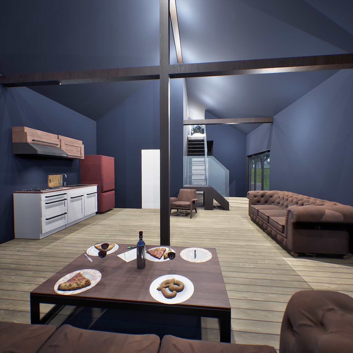 20x40 Barndominium Cabin House Plan