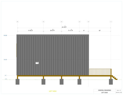 20x28 A Frame Cabin Plan