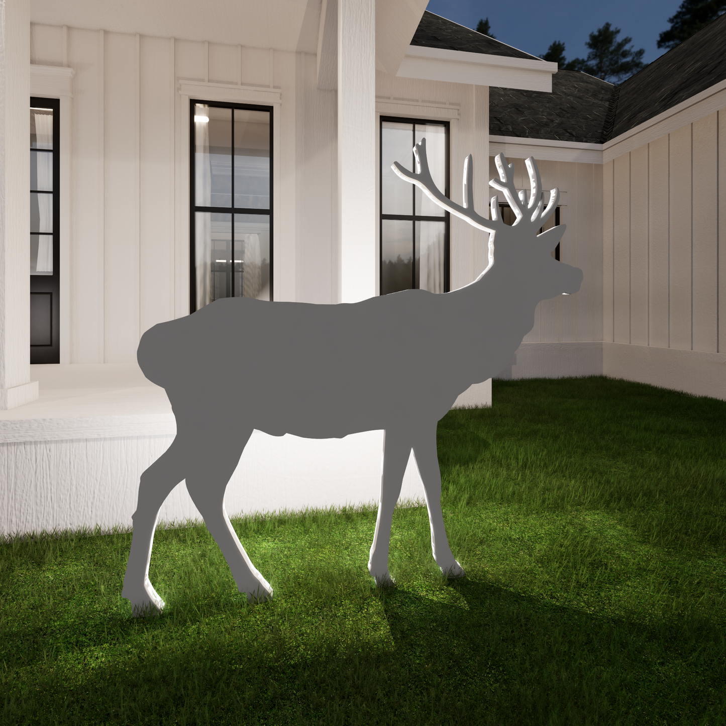 5ft Reindeer Calf Template | Large Christmas Reindeer Silhouette (PDF)