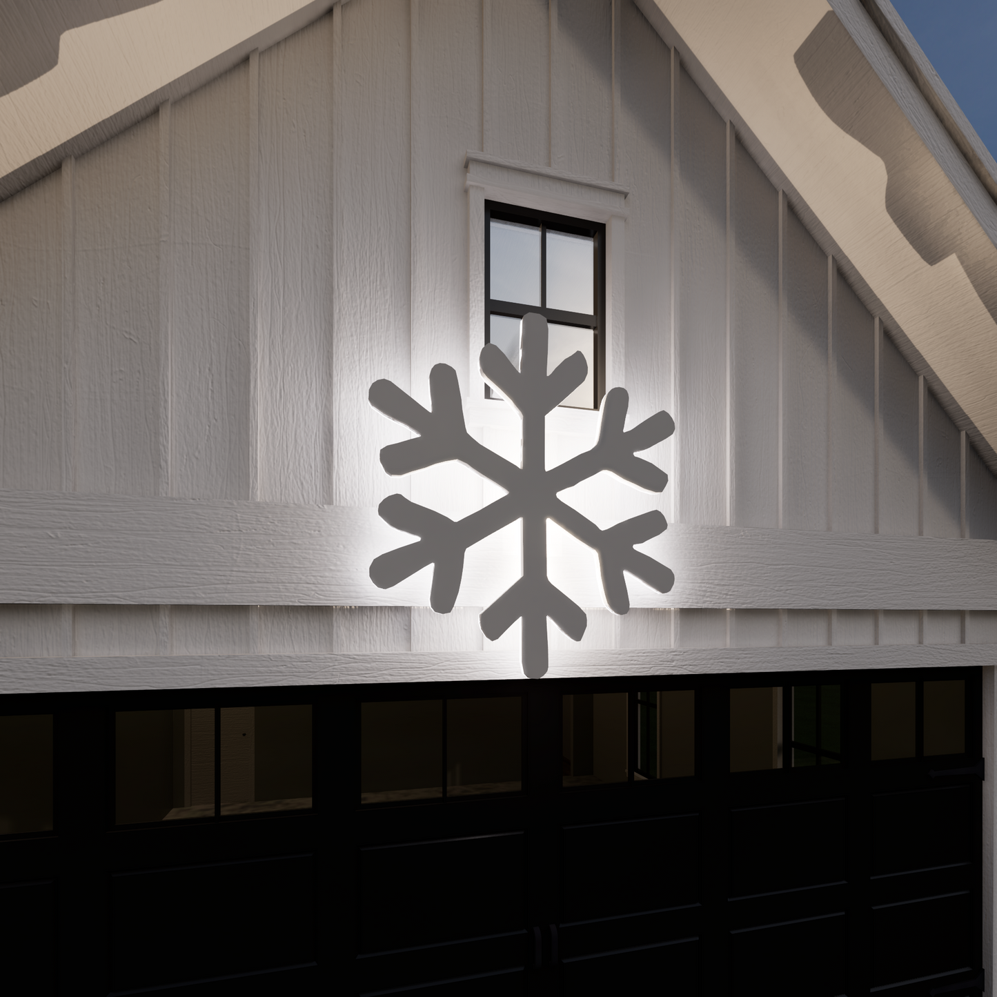 Snowflake Silhouette Template / 4ft Flake Christmas Silhouette Decor (PDF)