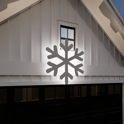 Snowflake Silhouette Template / 4ft Flake Christmas Silhouette Decor (PDF)