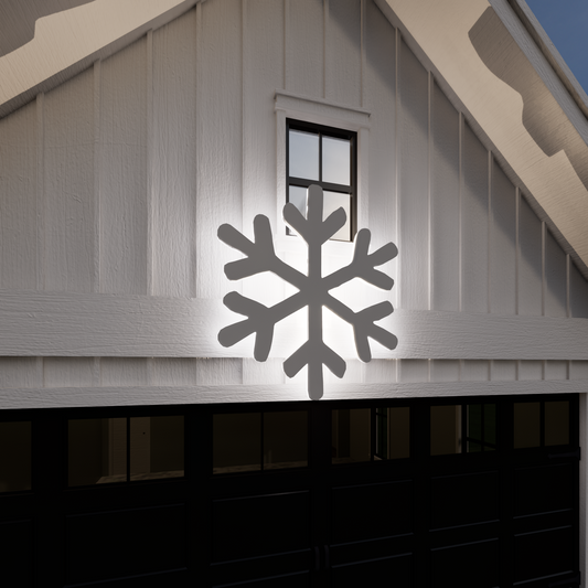 Snowflake Silhouette Template / 4ft Flake Christmas Silhouette Decor (PDF)