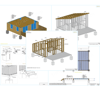 20x16 Cottage House Plan