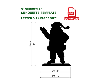 Waving and Standing Santa Claus (PDF)