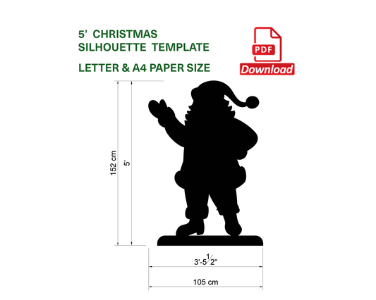 Waving and Standing Santa Claus (PDF)