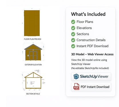 12x20 Garden Shed Plan