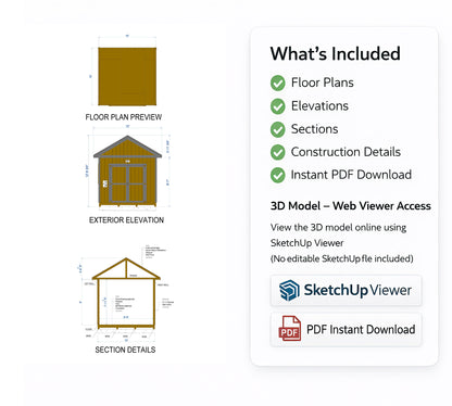 10x10 Garden Shed Plan