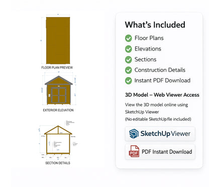 10x20 Garden Shed Plan