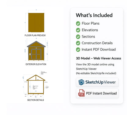 10x12 Garden Shed Plan