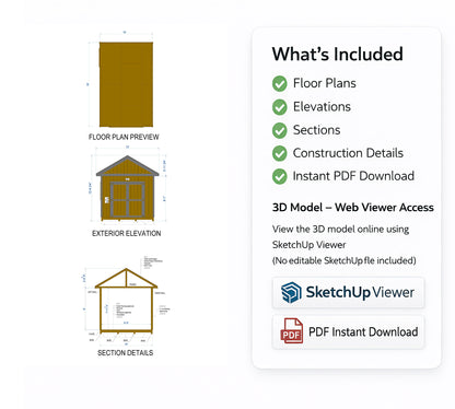 10x16 Garden Shed Plan