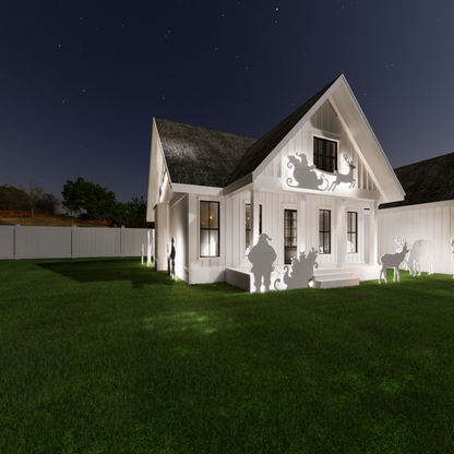 5ft Reindeer Calf Template | Large Christmas Reindeer Silhouette (PDF)